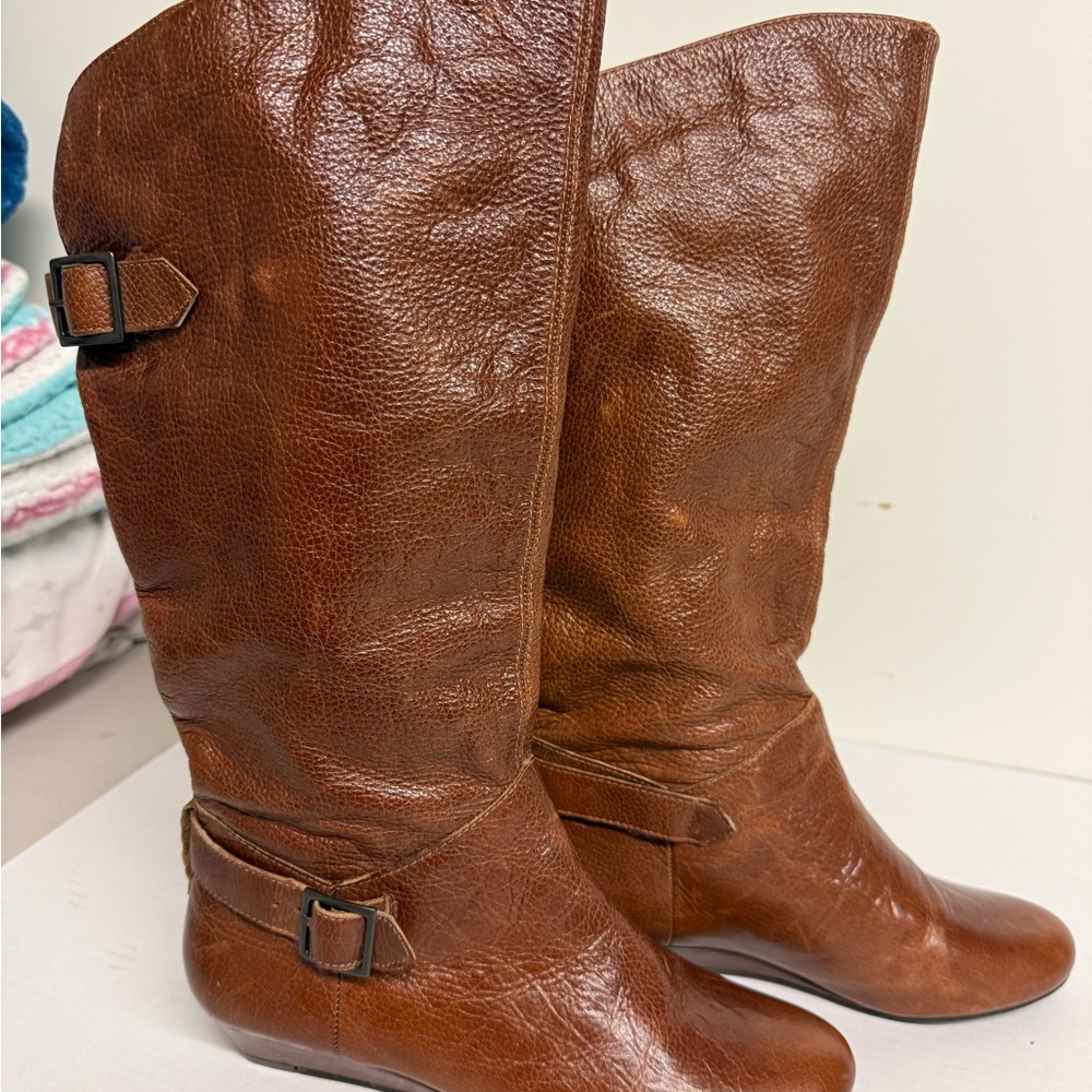 Cathy Jean Rich Brown leather Boots